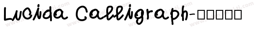 Lucida Calligraph字体转换